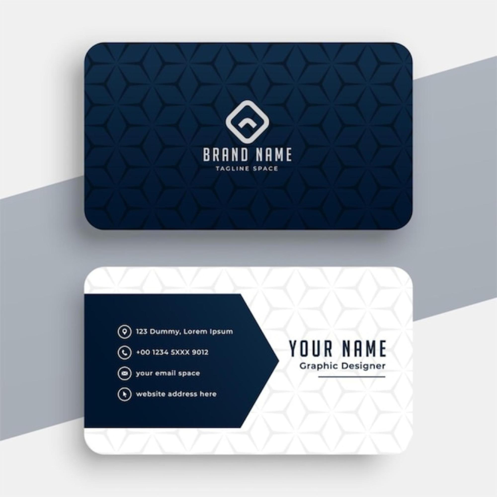 Business cards both sides (landscape)
